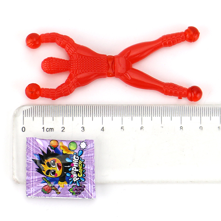 Wall Crawler Sticky Climbing Man Toy Candy with Popping Candy CH-T1456