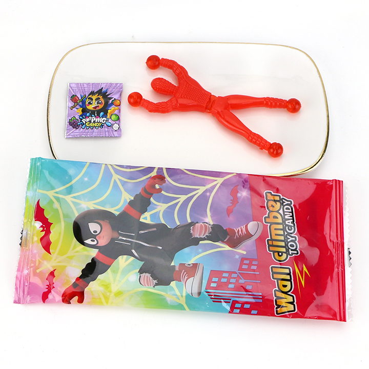 Wall Crawler Sticky Climbing Man Toy Candy with Popping Candy CH-T1456