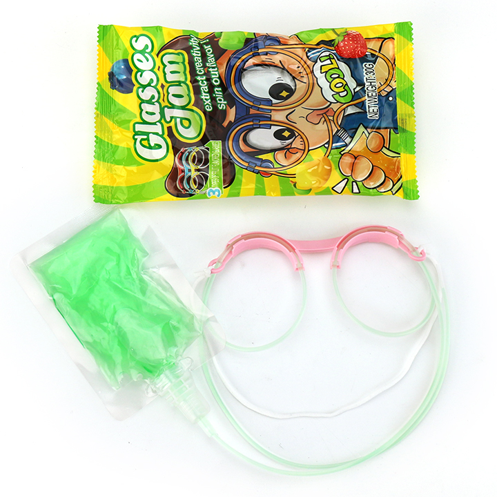 DIY Straw Glasses Toys with Jam Sucking liquid Candy CH-T1457