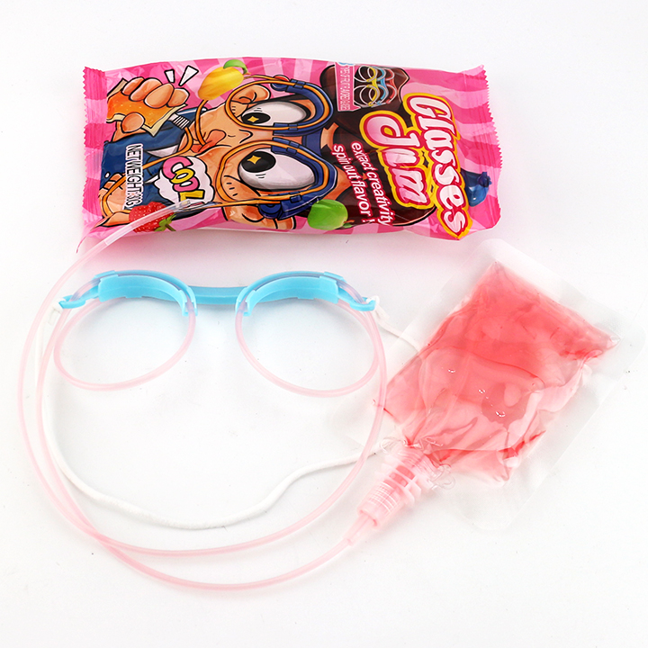 DIY Straw Glasses Toys with Jam Sucking liquid Candy CH-T1457