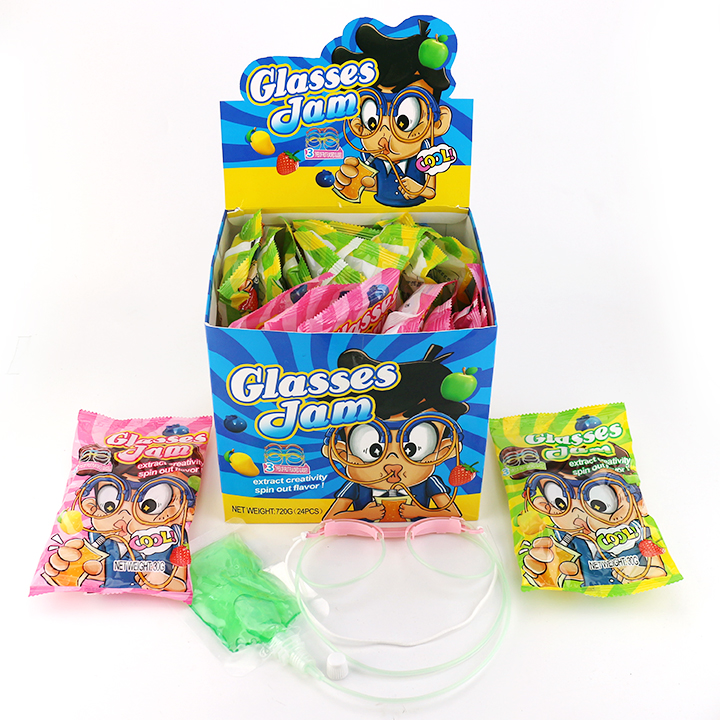 DIY Straw Glasses Toys with Jam Sucking liquid Candy CH-T1457