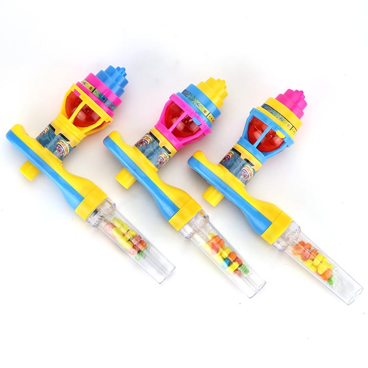 Flash Lighting Spinning Top Toys Catapult Rotating Gyro Toy Candy CH-TB268