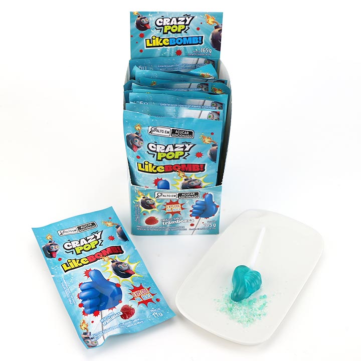 2-in-1 Finger Thumb Lollipop With Fruit Flavor Popping Candy CH-B396