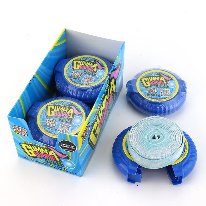 56g Large Size Gumma Bubble Gum Roll Chewing Gum Tape CH-E344-1