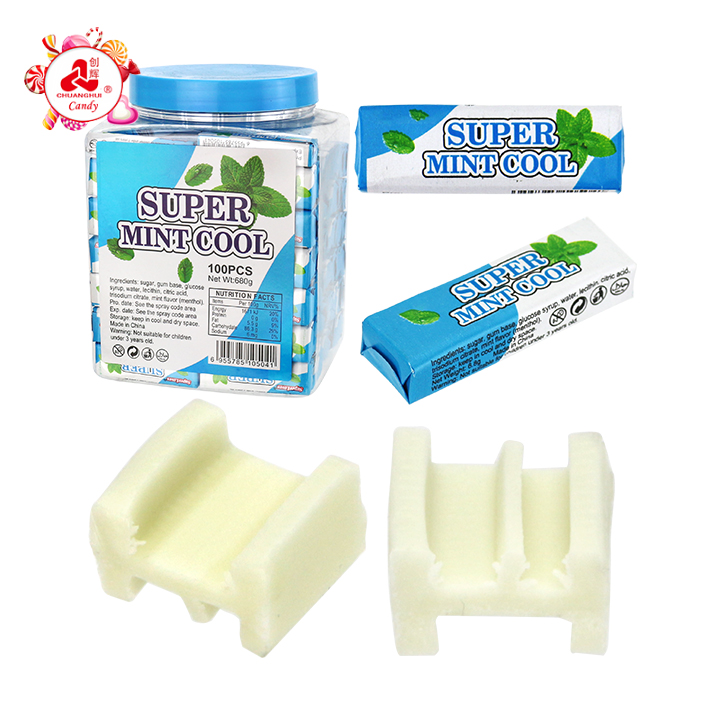 Super Mint Cool Chewing Bubble Gum CH-E373