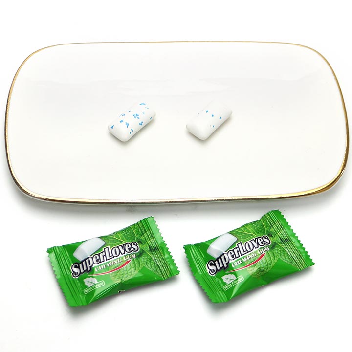 2pcs SuperLoves Fresh Breath Mint Flavor Chewing Gum CH-E374