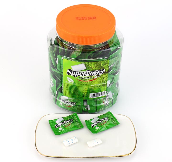 2pcs SuperLoves Fresh Breath Mint Flavor Chewing Gum CH-E374