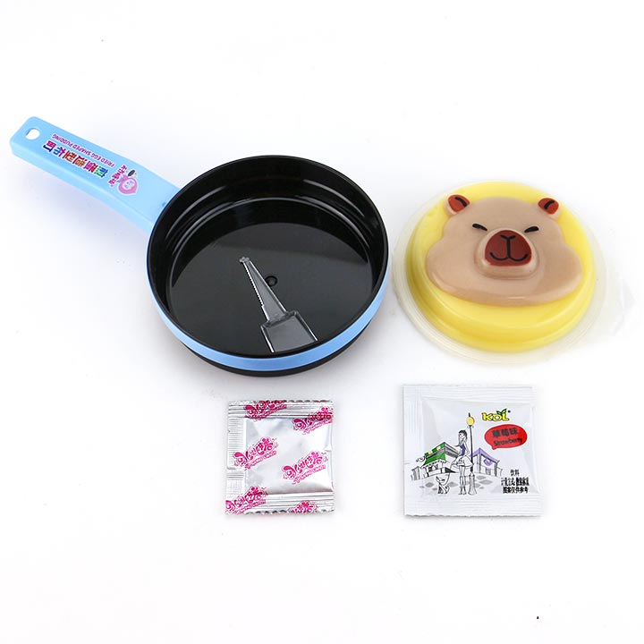 Large size DIY Capybara jelly pudding with pan toy & strawberry jam & popping candy CH-K323-1
