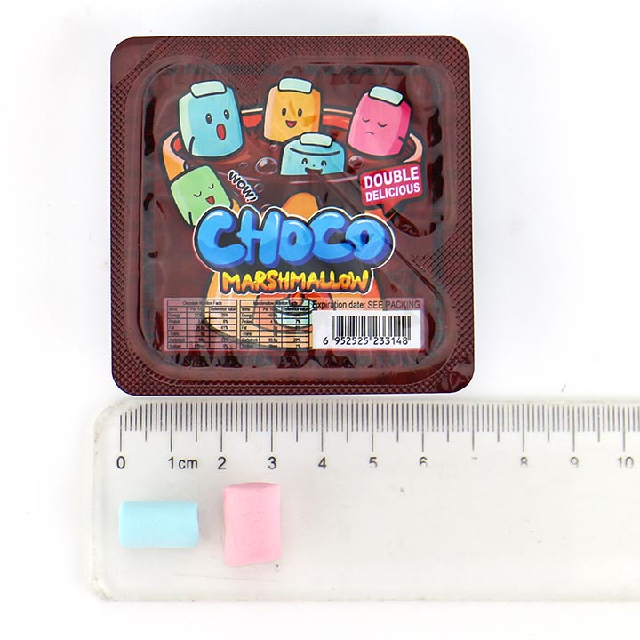 Halal Choco Jam Marshmallow cup Candy with Chocolate Dip CH-M253