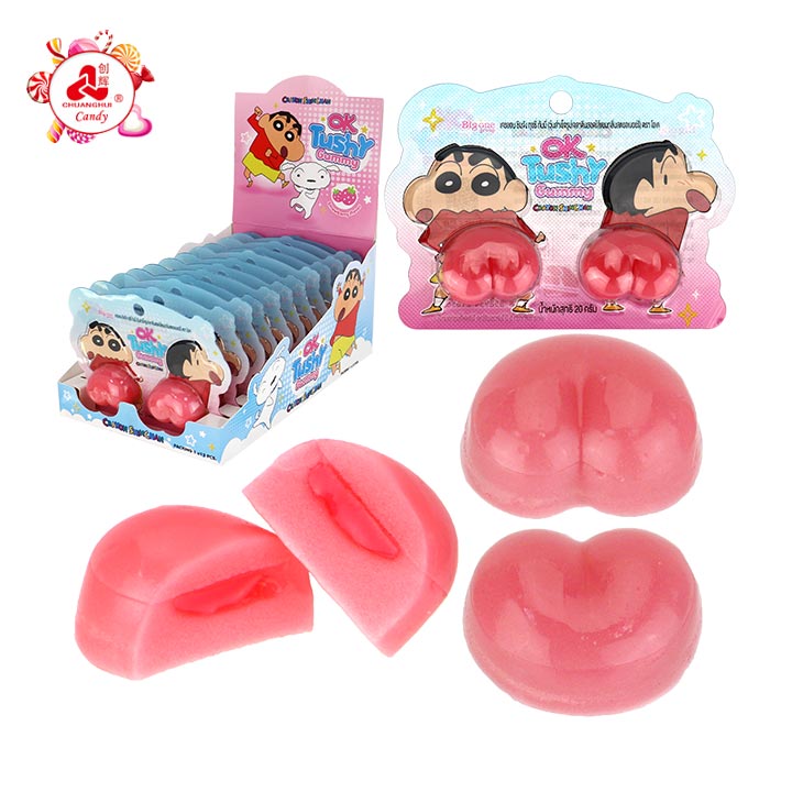 Funny Butt-Shaped Fruit-Flavored Gummy Candies for Kids CH-J766