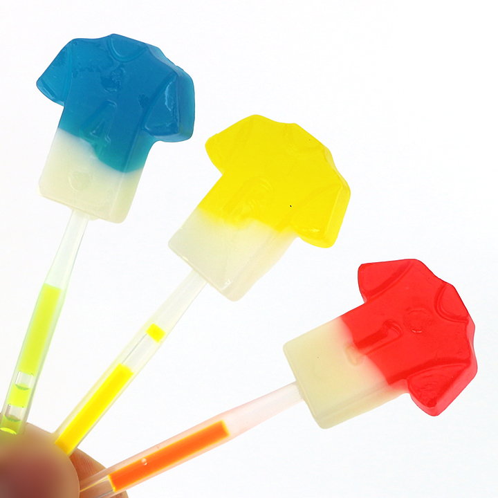 Sports Themed Two-tone Football Jersey Neon Glow Stick Lollipop Candy CH-A097-1