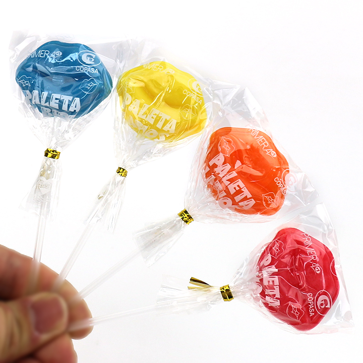 Colorful Lips Shaped Hard Lollipop Candy CH-BP161