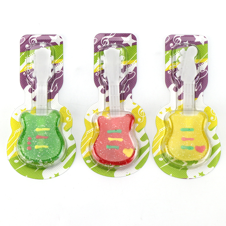 Mini Music Instrument 8g Guitar Shaped Gummy Lollipop Candy CH-J777