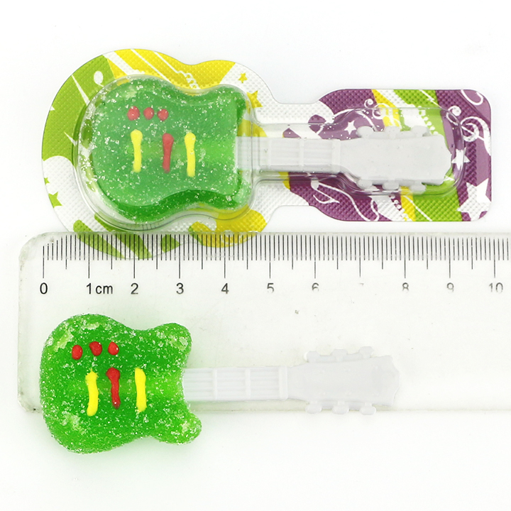 Mini Music Instrument 8g Guitar Shaped Gummy Lollipop Candy CH-J777