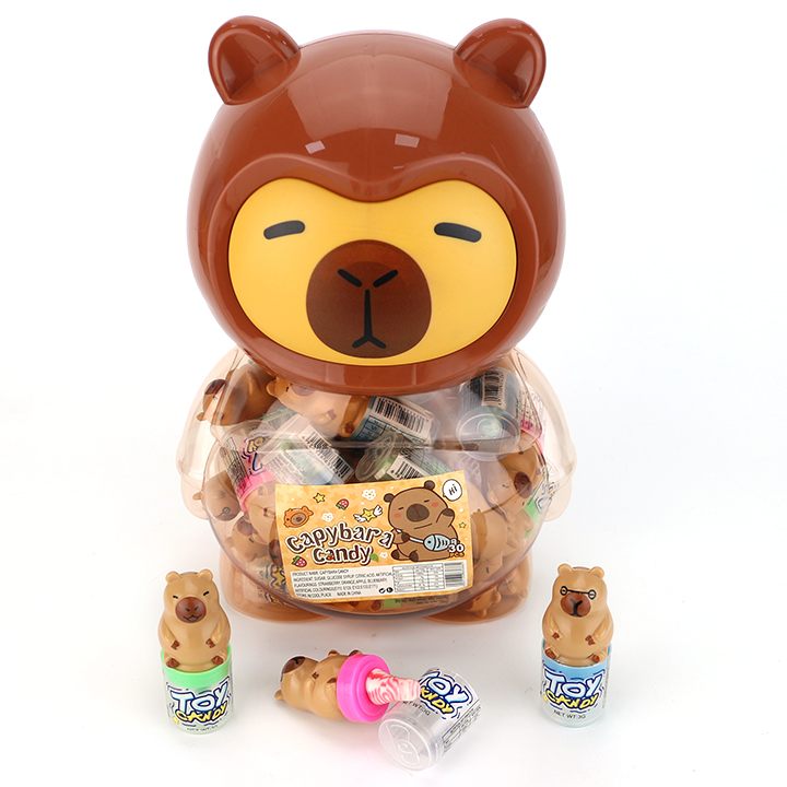 Cartoon Capybara shaped bottle packaging Capybara nipple lollipop candy CH-N775-3