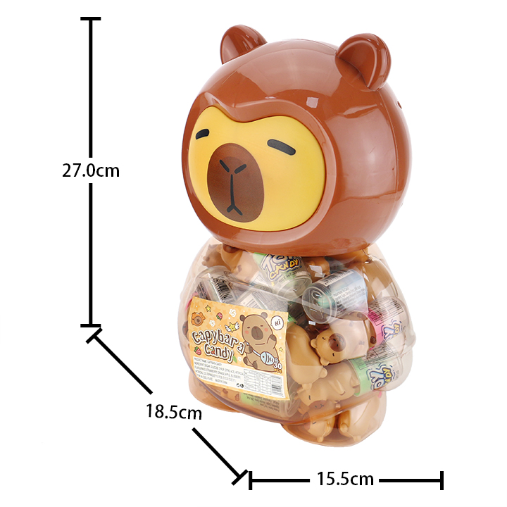 Cartoon Capybara shaped bottle packaging Capybara nipple lollipop candy CH-N775-3
