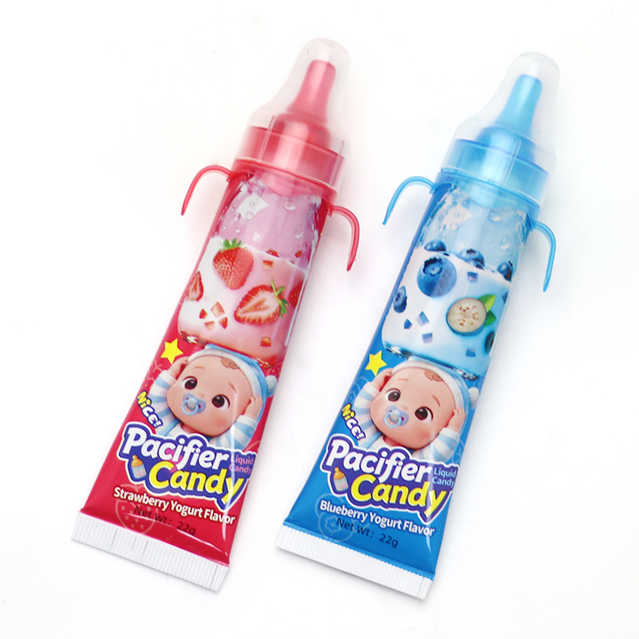 22g Strawberry & Blueberry Yogurt Flavor Baby Bottle Pacifier Candy Squeeze Liquid jam CH-N793