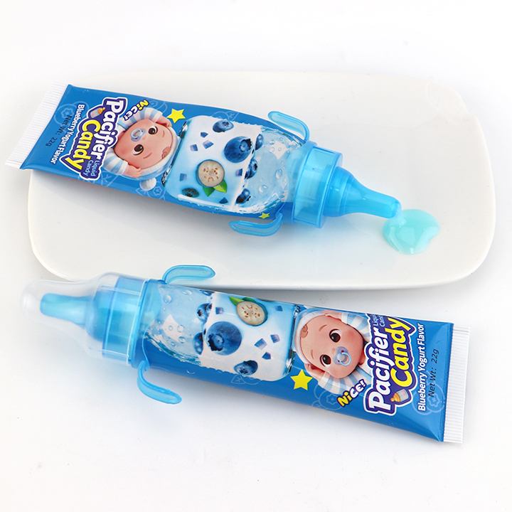 22g Strawberry & Blueberry Yogurt Flavor Baby Bottle Pacifier Candy Squeeze Liquid jam CH-N793
