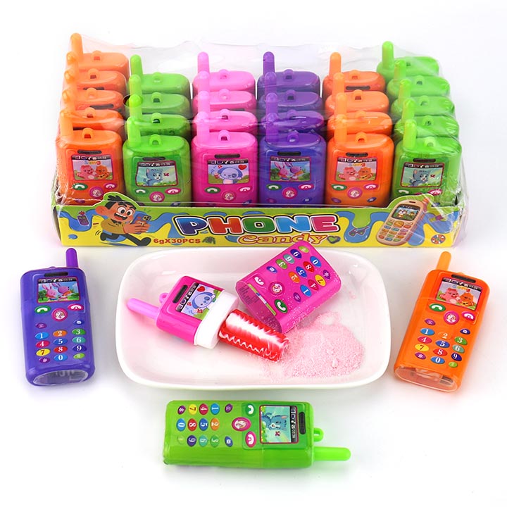 2-in-1 Toy Phone Lollipop with Sour Powder Candy CH-N797
