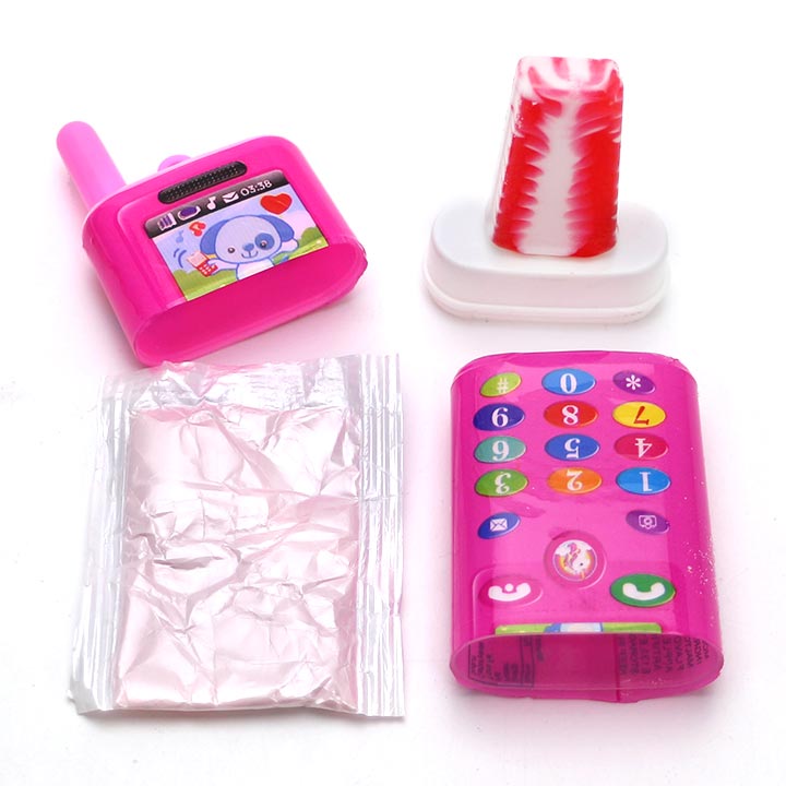 2-in-1 Toy Phone Lollipop with Sour Powder Candy CH-N797