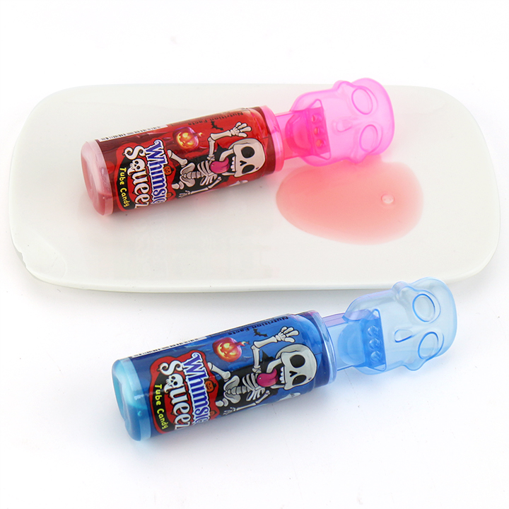 Halloween Skull Head Shape Squeeze Liquid Jam Candy CH-N799