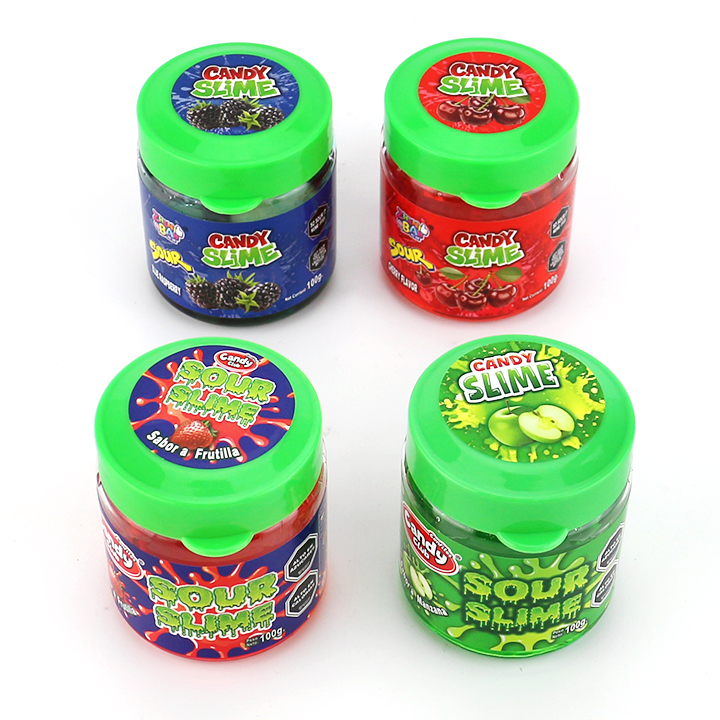 Sour Slime Candy 90g Jar Pack Sour Gel Jam Candy with 30g gummy candy CH-N800-1