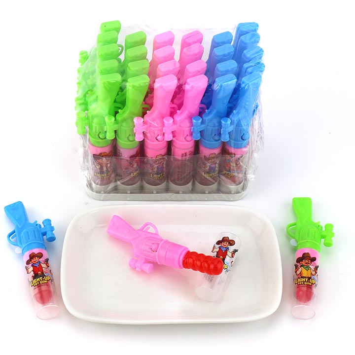 LED Light up Toy Gun Shaped Lollipop Toy Candy CH-T1459