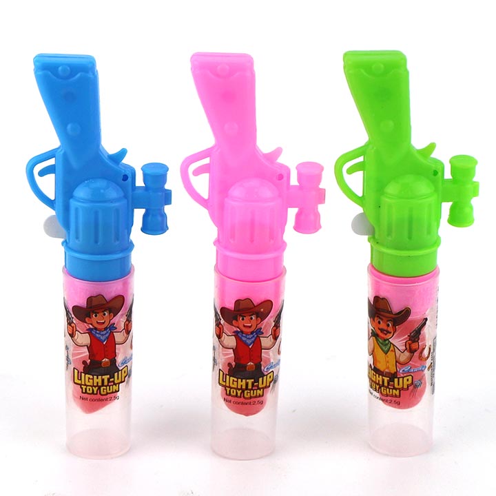 LED Light up Toy Gun Shaped Lollipop Toy Candy CH-T1459