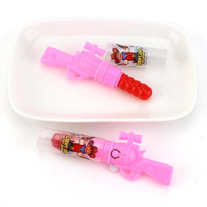 LED Light up Toy Gun Shaped Lollipop Toy Candy CH-T1459