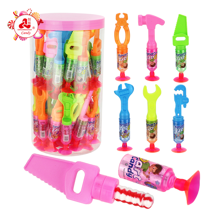 Mini Hammer Wrench Saw Tool Dart Lollipop Toy Candy CH-T1461 Mini Hammer Wrench Saw Tool Dart Lollipop Toy Candy CH-T1461