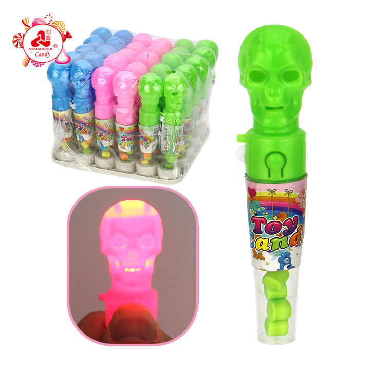 Halloween LED Light up Skull Head Toy Candy CH-T1466 Halloween LED Light up Skull Head Toy Candy CH-T1466