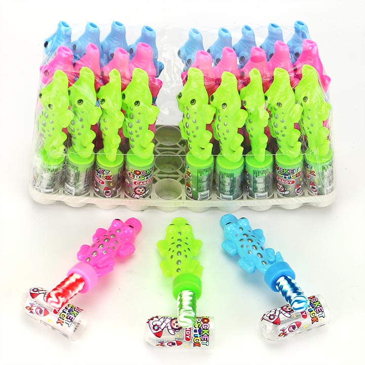 Cartoon Crocodile whistle pacifier lollipop toy candy T1467