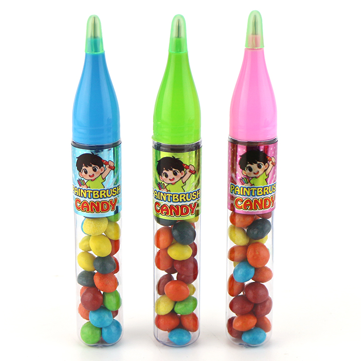 Ballpoint Pen toy with chocolate bean candy CH-T1470