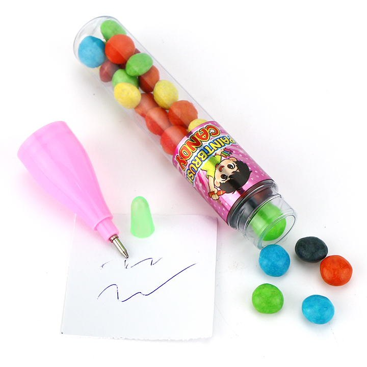 Ballpoint Pen toy with chocolate bean candy CH-T1470