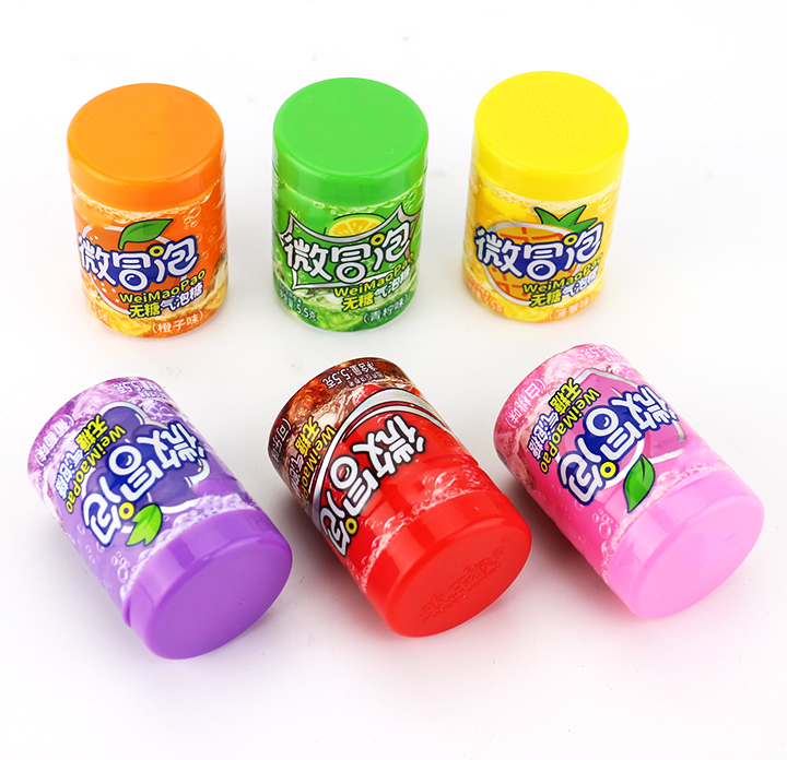 Sugar-Free Fruit Flavors Fizzy Candy Soda Flavor Effervescent Pressed Tablet Candy CH-Z300