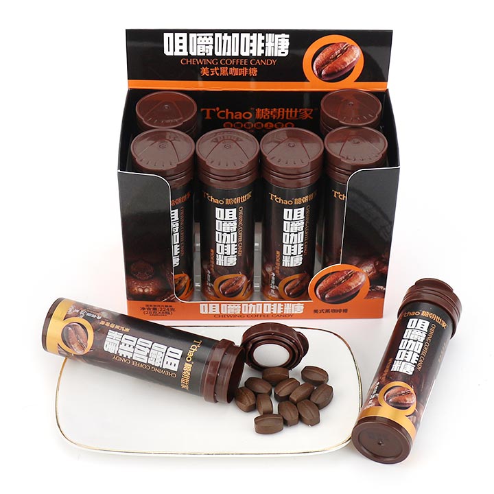 T'chao Coffee Candy Bean (Black/Original/Hazelnut Cappuccino) Energy Boost Pressed Tablet Candy CH-Z303