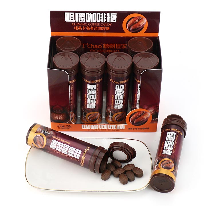 T'chao Coffee Candy Bean (Black/Original/Hazelnut Cappuccino) Energy Boost Pressed Tablet Candy CH-Z303
