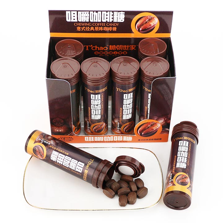 T'chao Coffee Candy Bean (Black/Original/Hazelnut Cappuccino) Energy Boost Pressed Tablet Candy CH-Z303