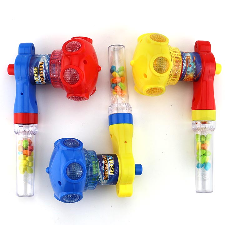 LED Lighting Gyroscope Toy Candy Colorful Spinning Top Launcher with Pressed Candy CH-TB270