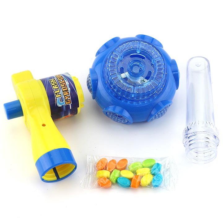 LED Lighting Gyroscope Toy Candy Colorful Spinning Top Launcher with Pressed Candy CH-TB270