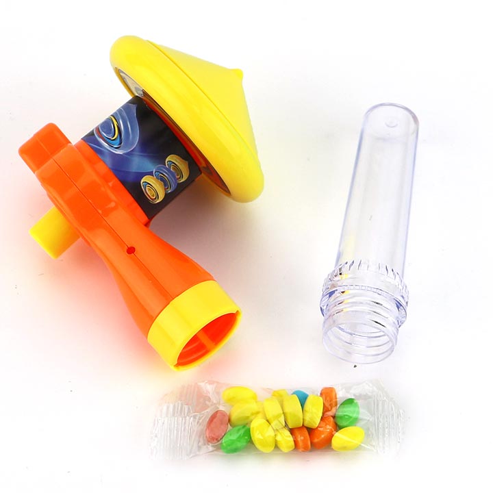 Colorful Spinning Top Launcher Toy Candy,Gyroscope Toy with Pressed Candy CH-TB271