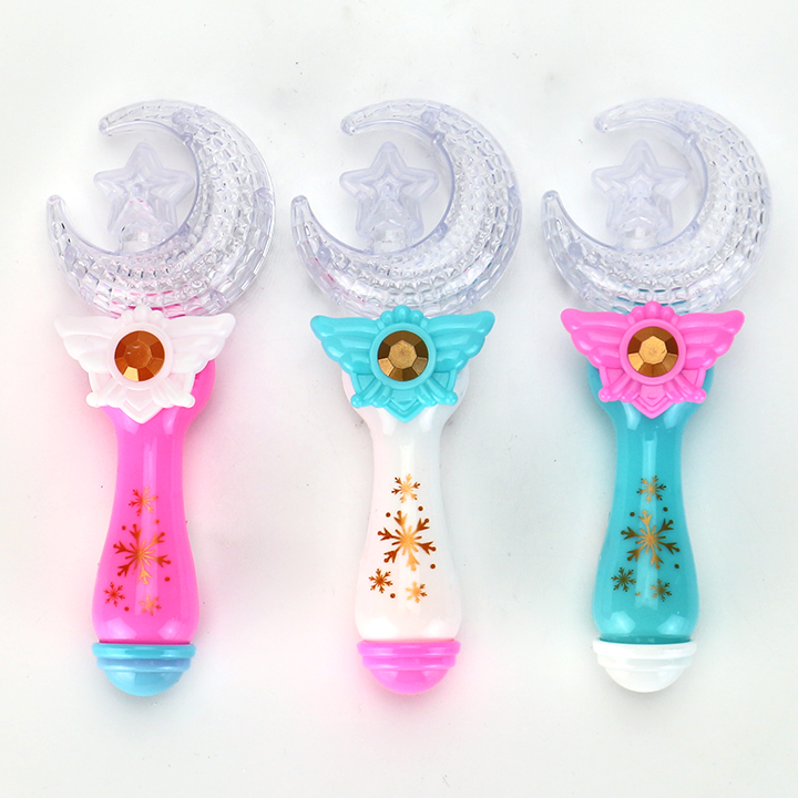 LED Princess Fairy Wand Light Up Moon Star Magic Wand Toy Candy TB275
