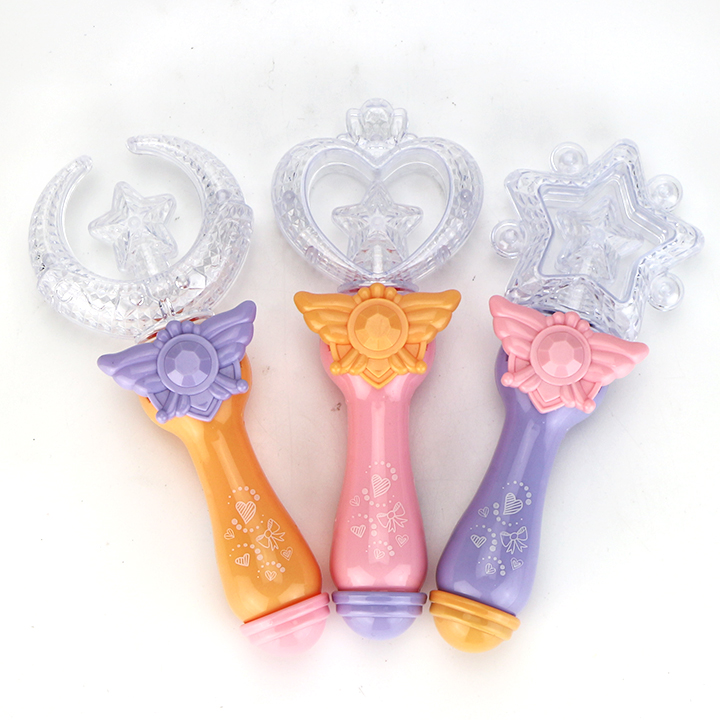 3 Styles LED Princess Fairy Wand Light-Up Magic Wand Toy Candy CH-TB276