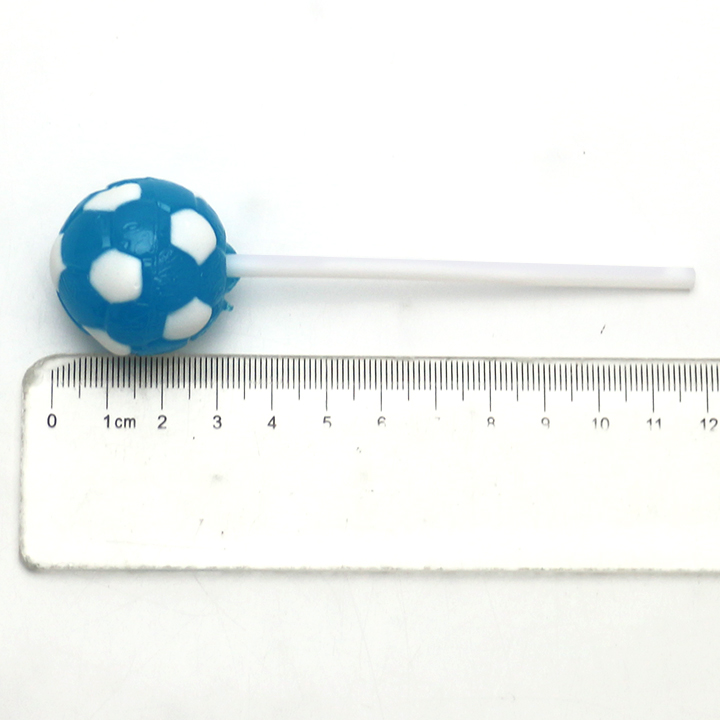 Football Soccer Ball Shape Round Lollipop Candy With Display Shelf PackagingCH-BP165