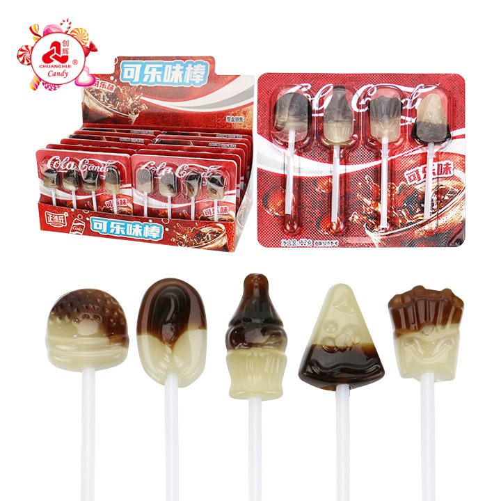 4-in-1 Mini Lollipop Western Style Fast Food Shape Two-tone lolly pop Candy CH-BP170 4-in-1 Mini Lollipop Western Style Fast Food Shape Two-tone lolly pop Candy CH-BP170