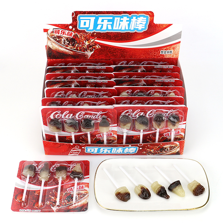 4-in-1 Mini Lollipop Western Style Fast Food Shape Two-tone lolly pop Candy CH-BP170