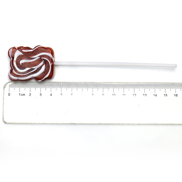 Cute Little Bear Swirl Chocolate Milk flavor Lollipop Candy BP171