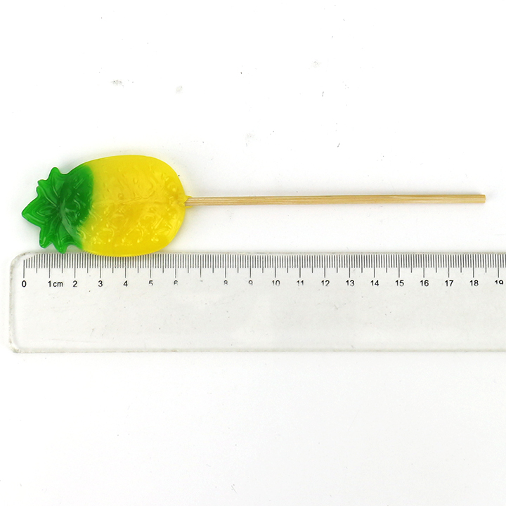 Cartoon Two-tone Pineapple Shaped Hard Lollipop Candy CH-BP172