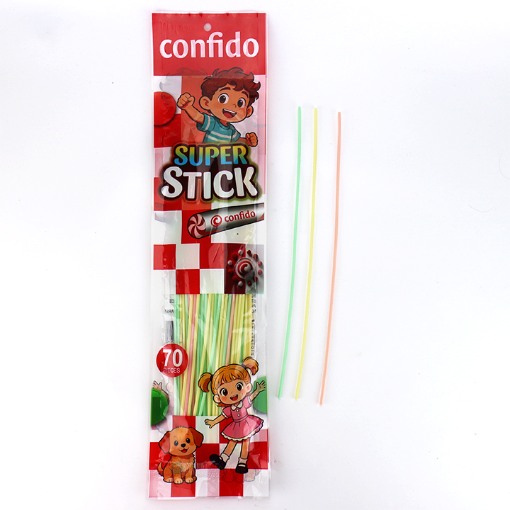 30cm Long 3g Fruit Flavor CC Stick Straw Sour Sweet Powder Candy CH-C133