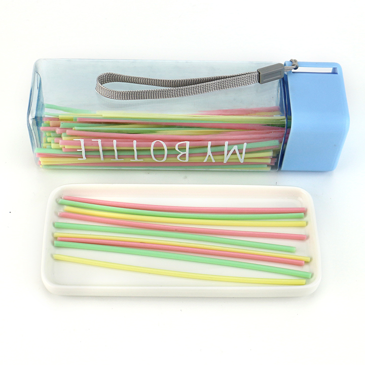 Assorted Fruit Flavor CC Stick Straw Sour Powder Candy With Water bottle packagingCH-C134